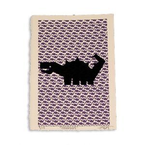 "HOUNDOM" : 2 color screen print